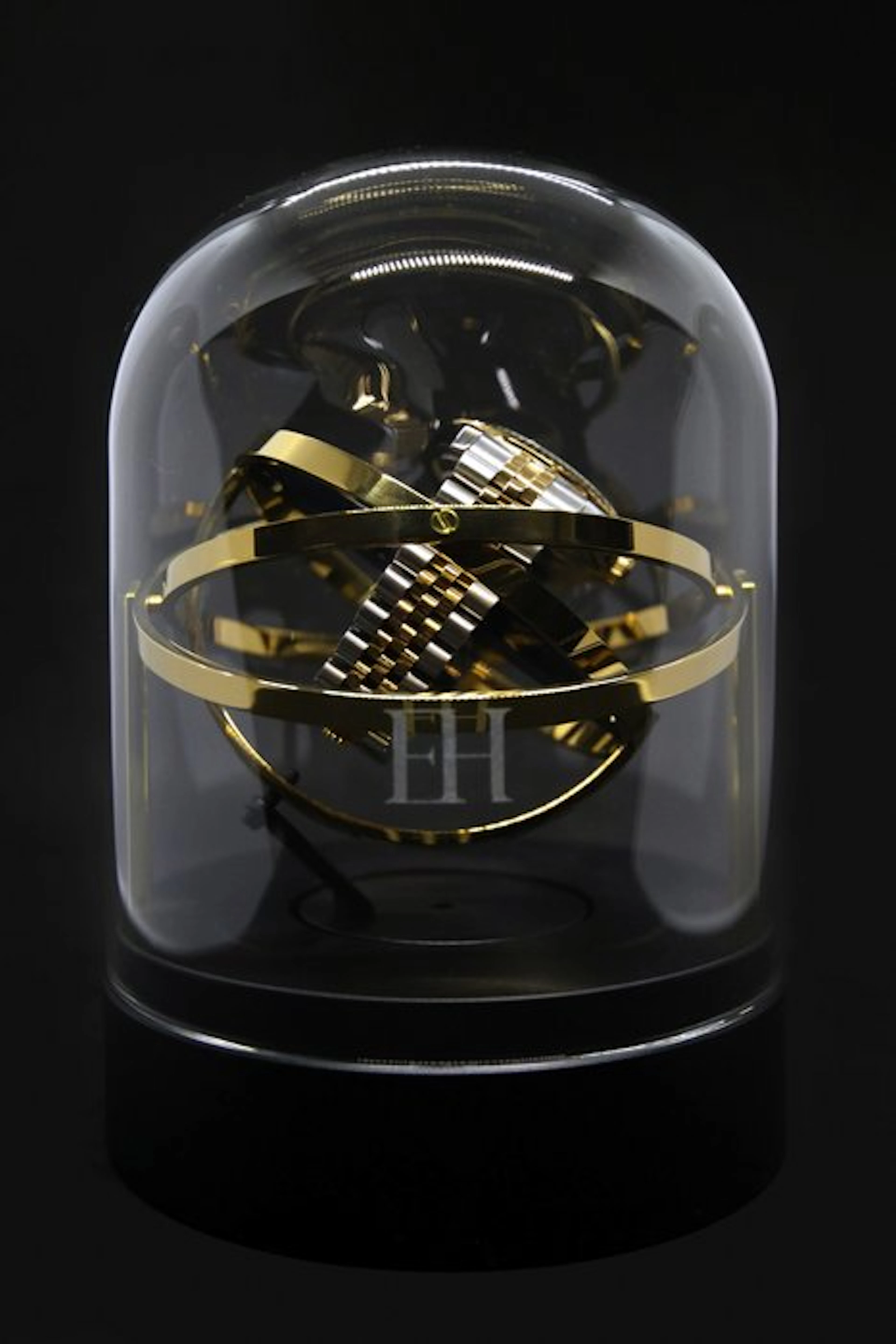 The Voyager Gold - Tourbillon / Gyro / Orbit Watch Winder - Elbrus Horology