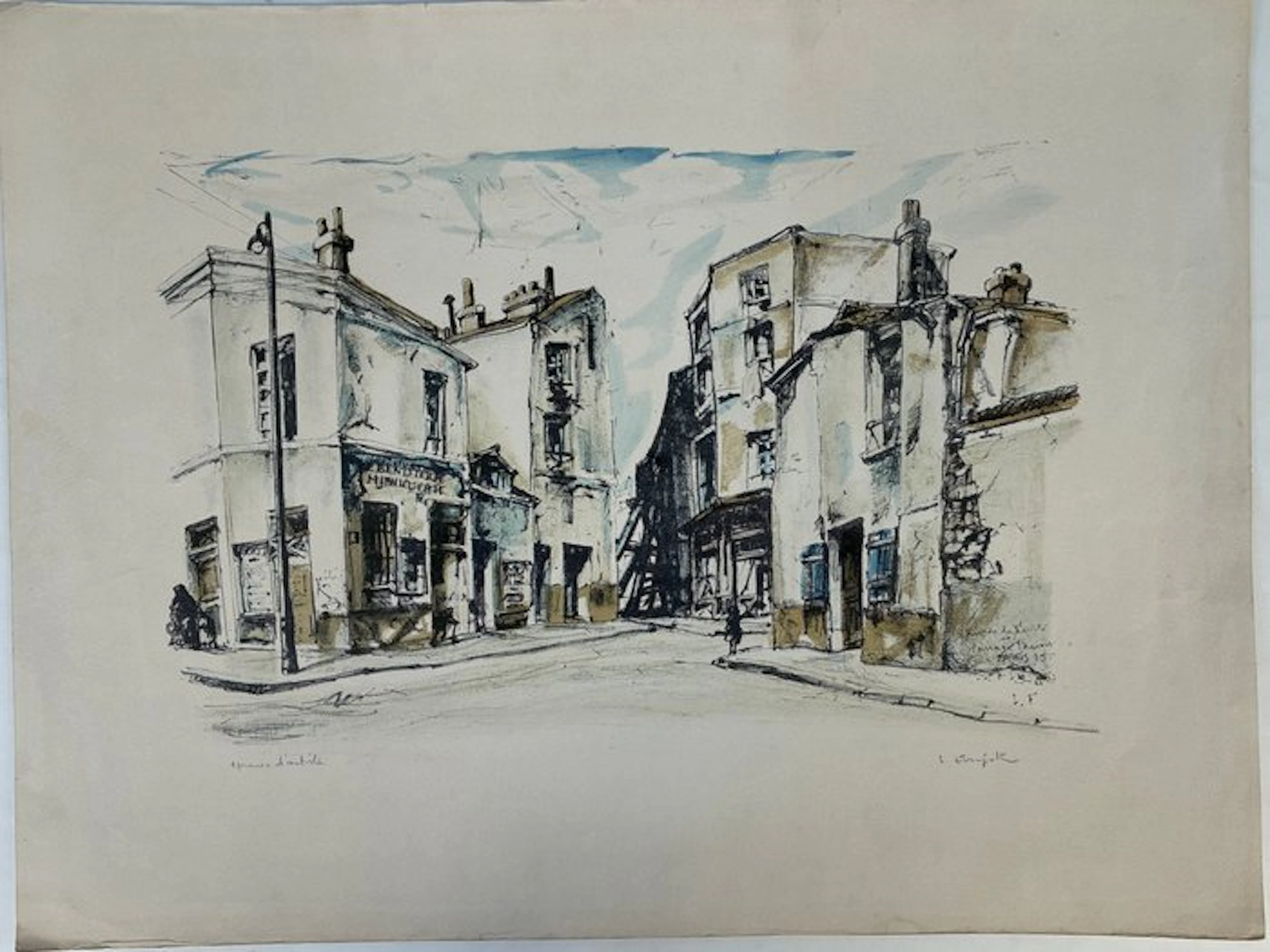 Léonard Tsuguharu Foujita (1886–1968) - Rue de la Santé...