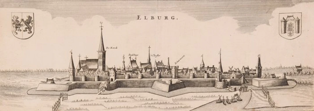 Netherlands - Elburg; Caspar Merian (1627–1686) - Elburg - 1661-1680