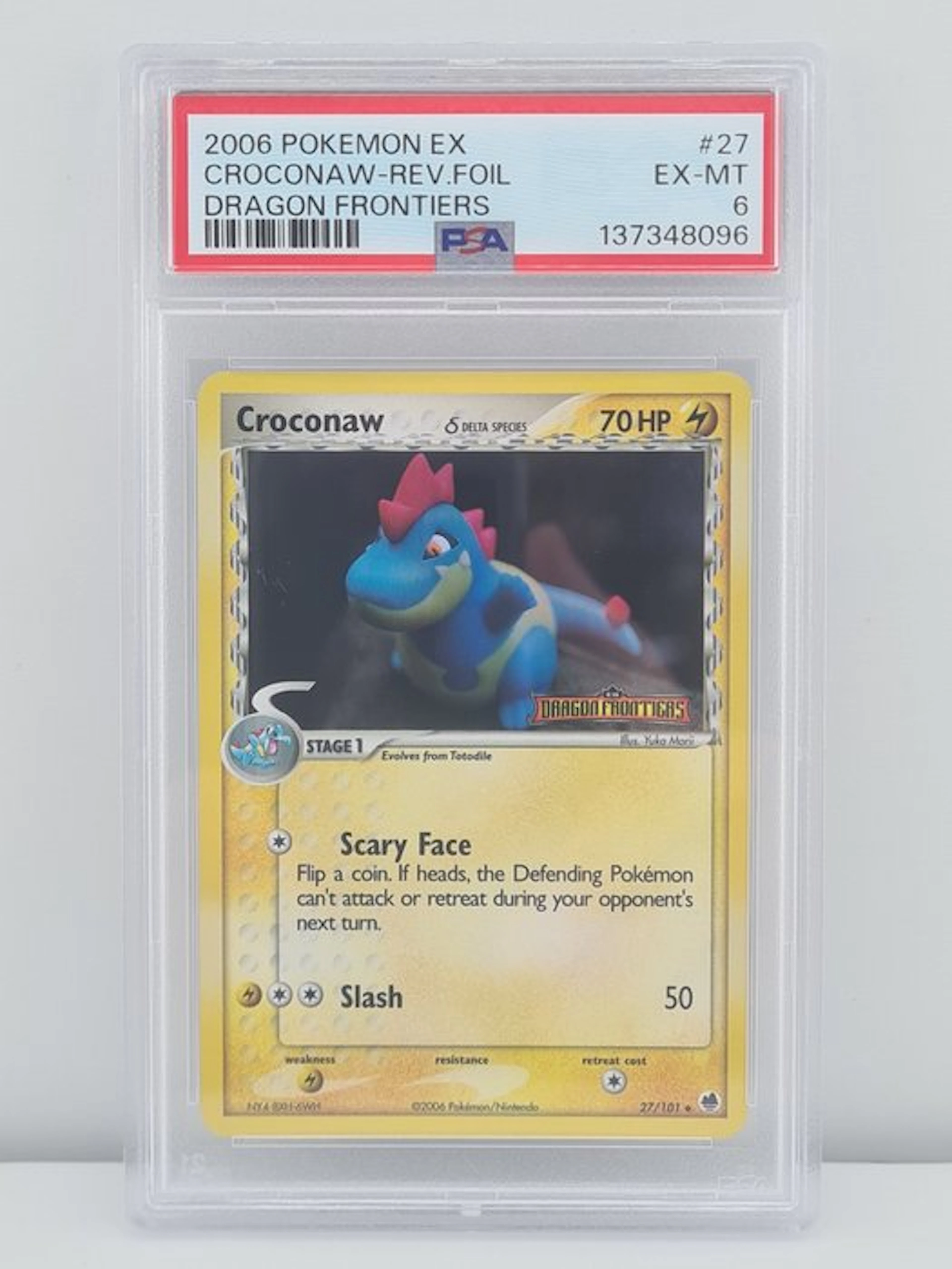 Pokémon - 1 Graded card - Croconaw 27/101 Foil - PSA 6...