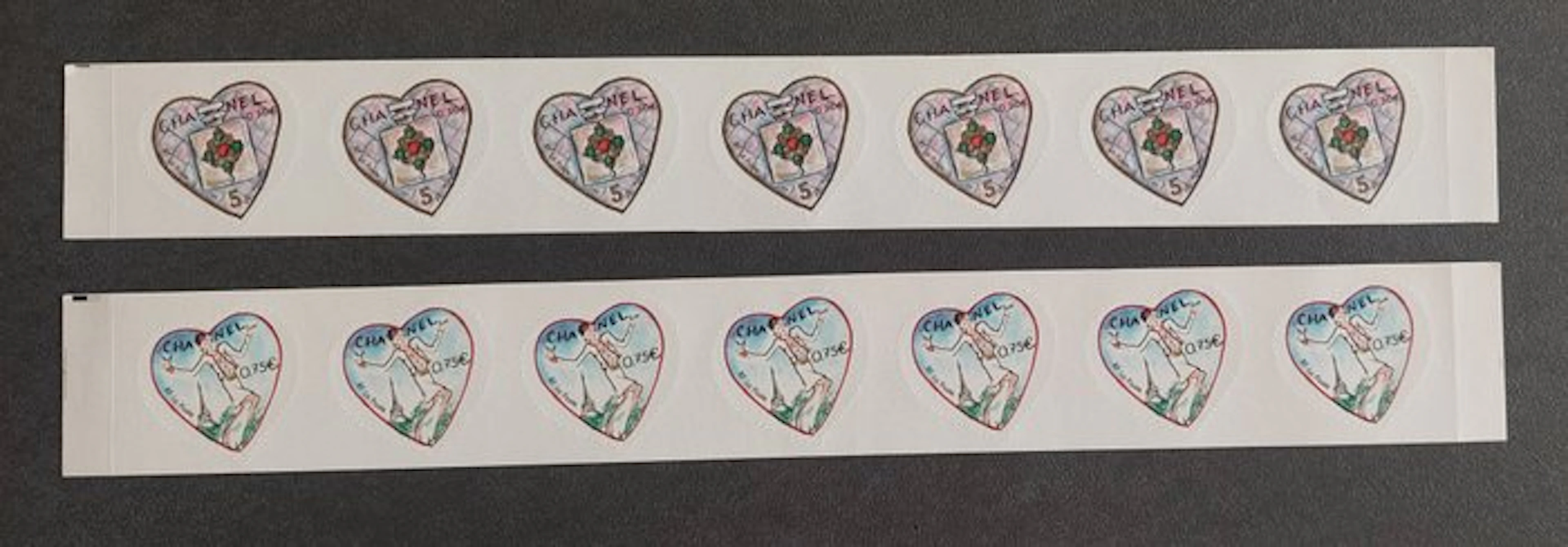 France 2004/2004 - Maury strip of 7 stamps Nos. 3632Ba and 3633Ba