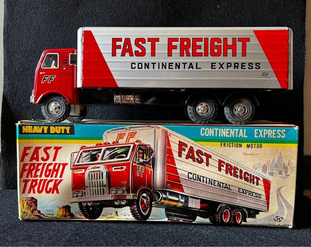 Hayashi - Tin toy - Fast Freight Truck Continental...