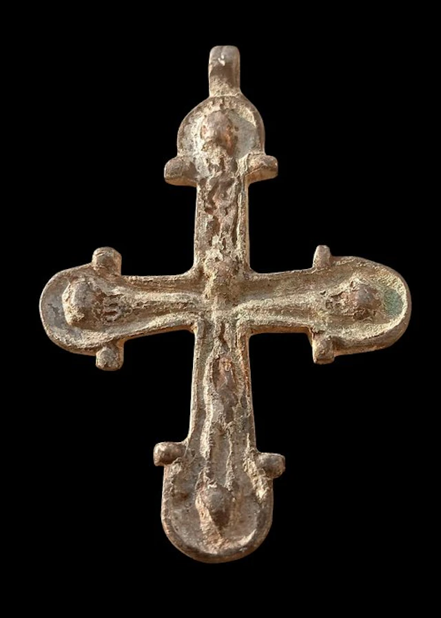 Byzantine excellent and very large bronze Amulet (No reserve price)