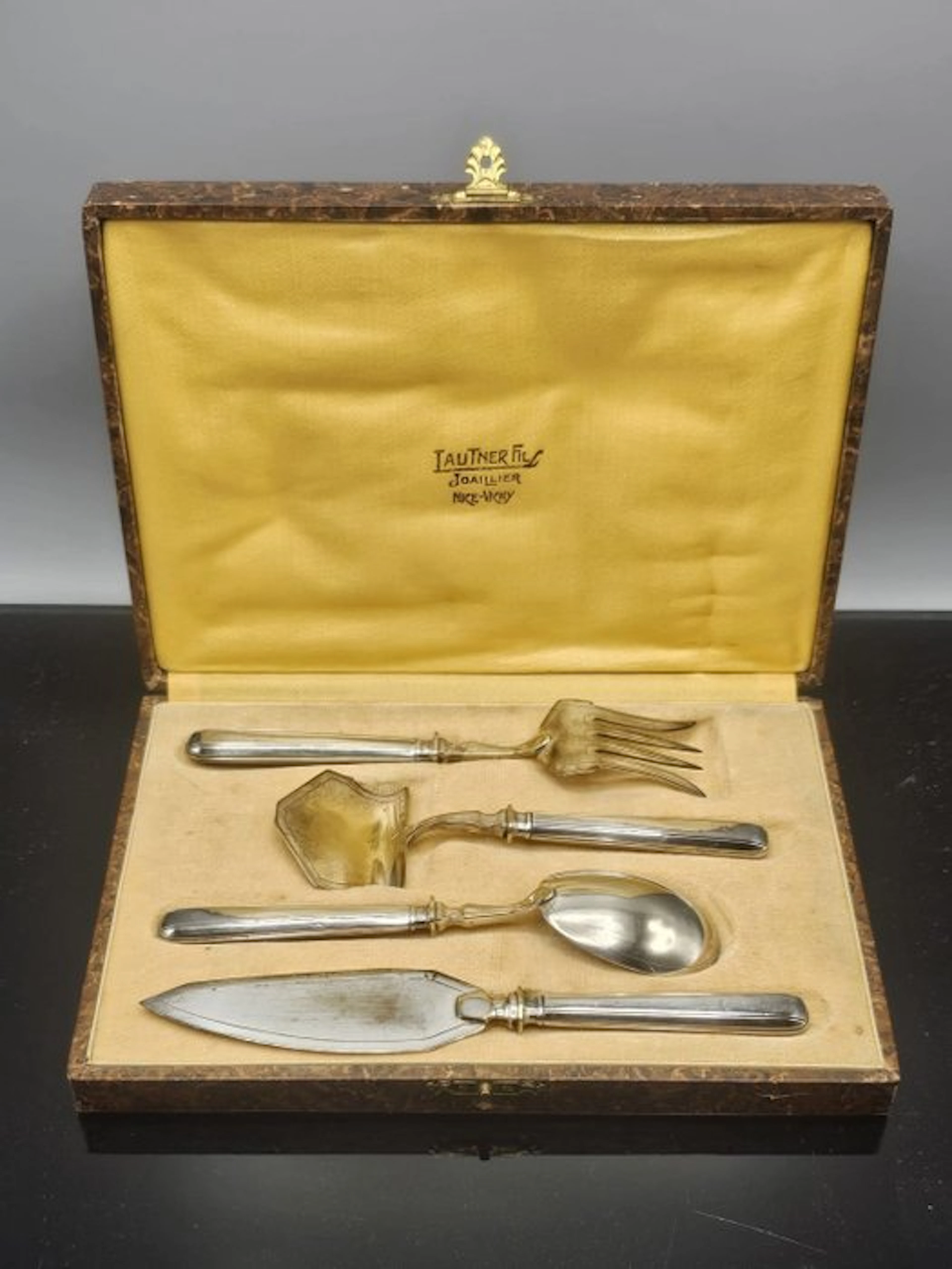 Puiforcat Jean Emile 1882 - Dessert service (4) - .950 silver