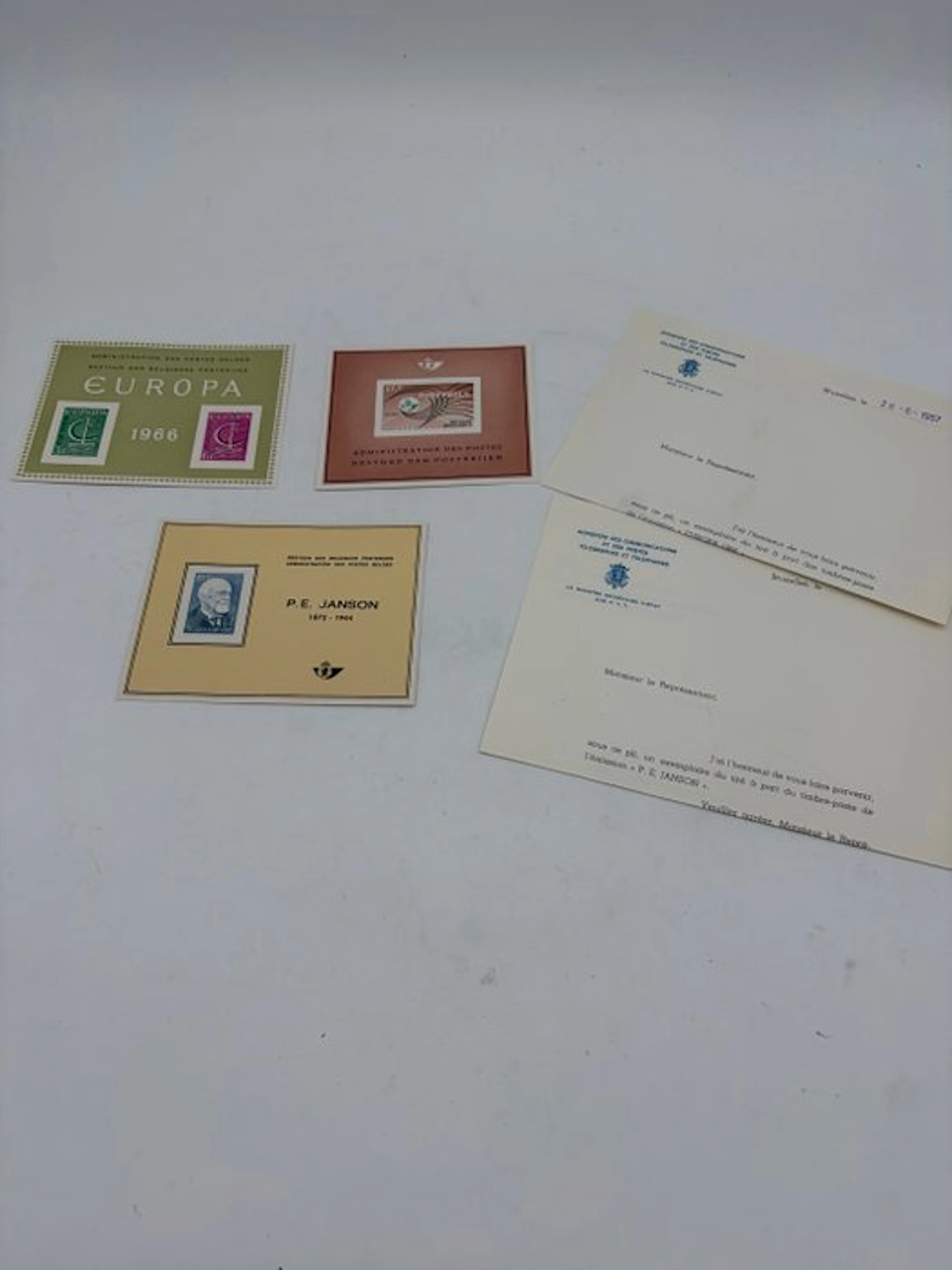 Belgium 1966/1967 - 3 LUXE sheets (rare) LX48 Europa 1966