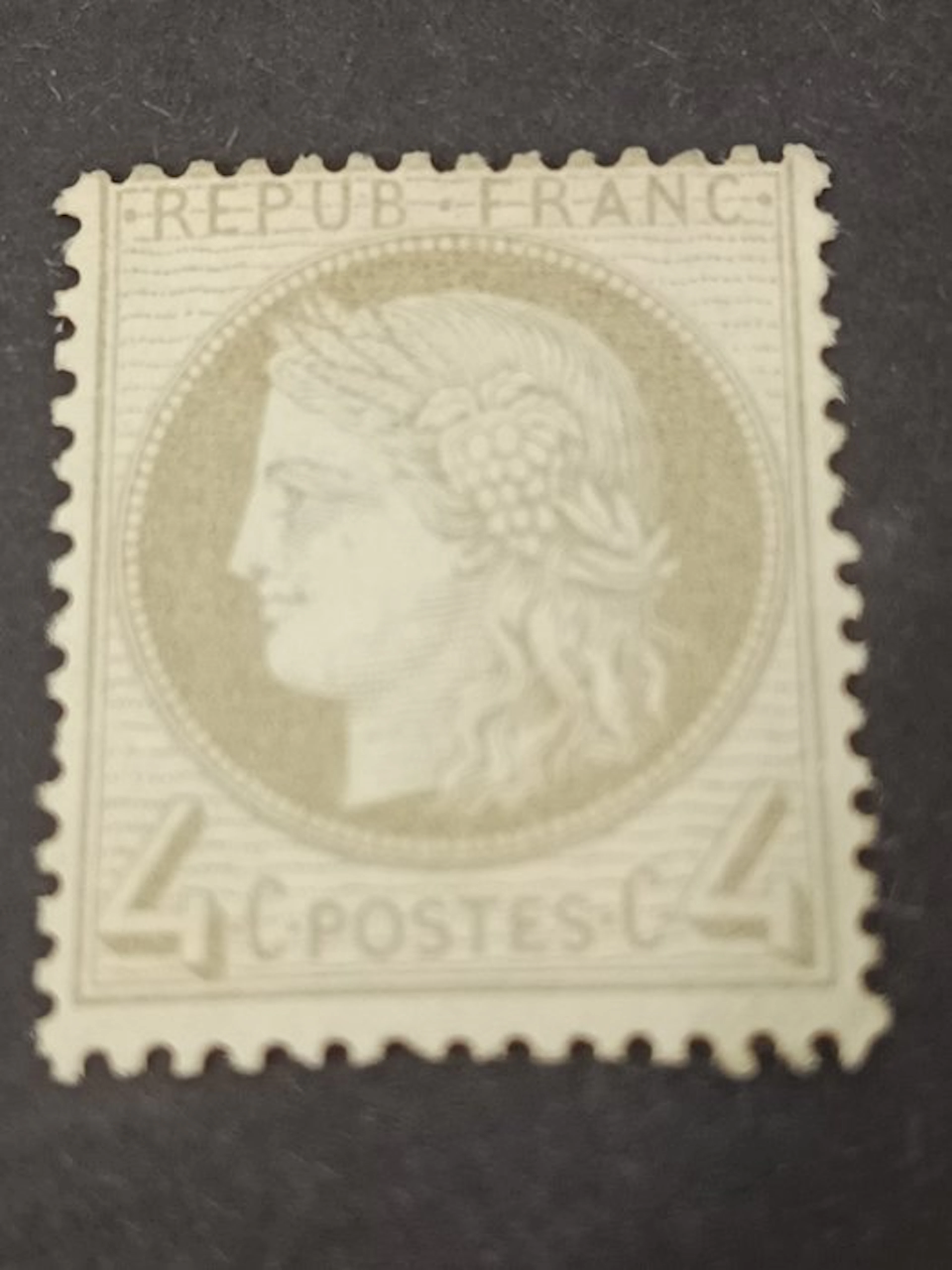 France 1872 - No. 52 4 c. gray
