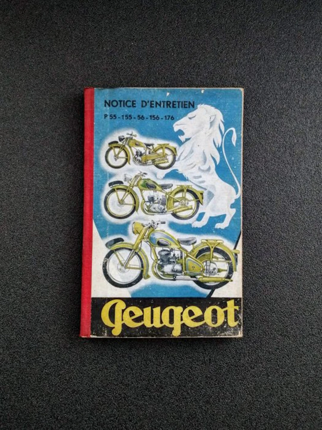 1950s Peugeot P55-155-56-156-176 technical book • original manual