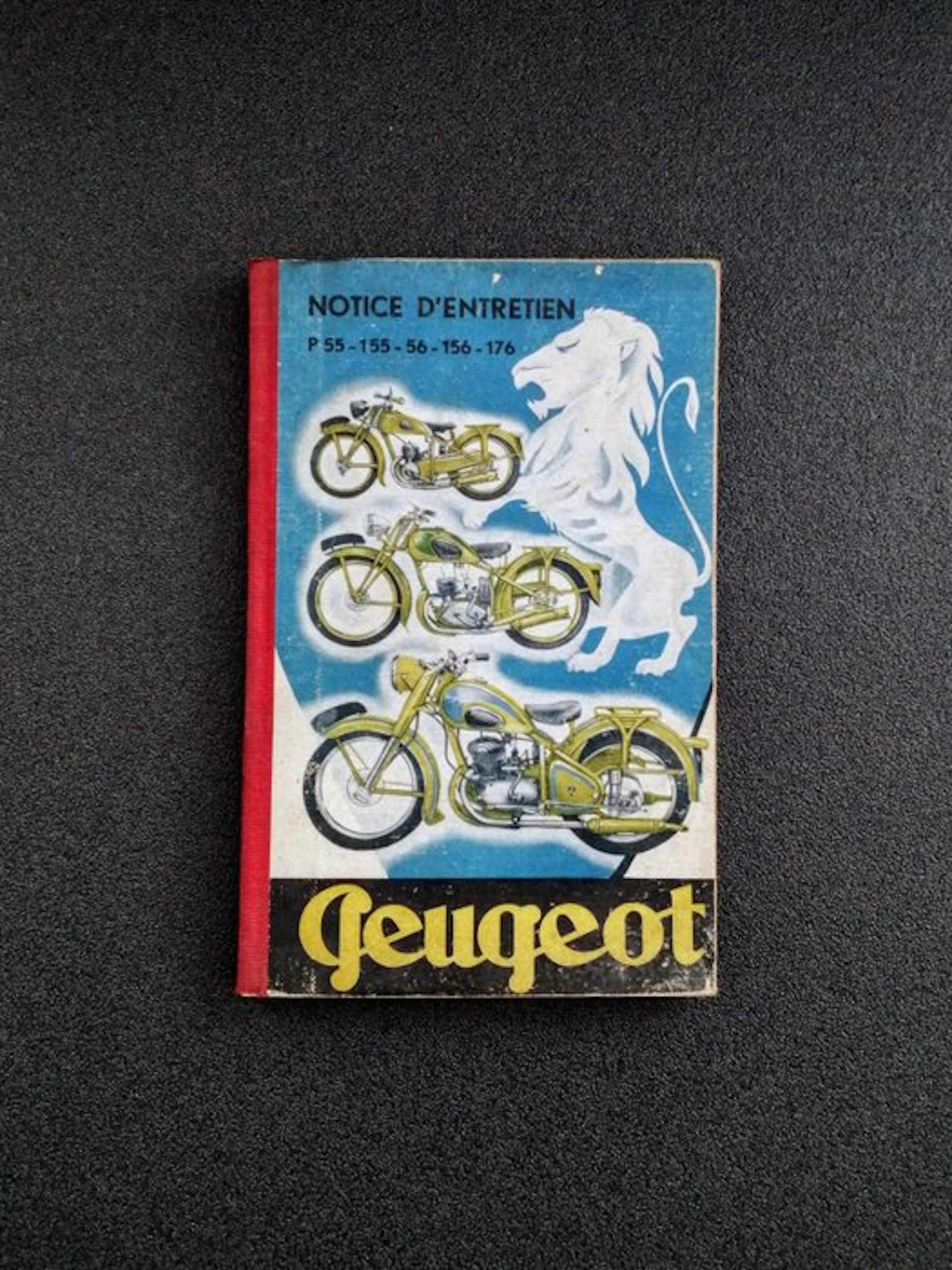 1950s Peugeot P55-155-56-156-176 technical book • original manual
