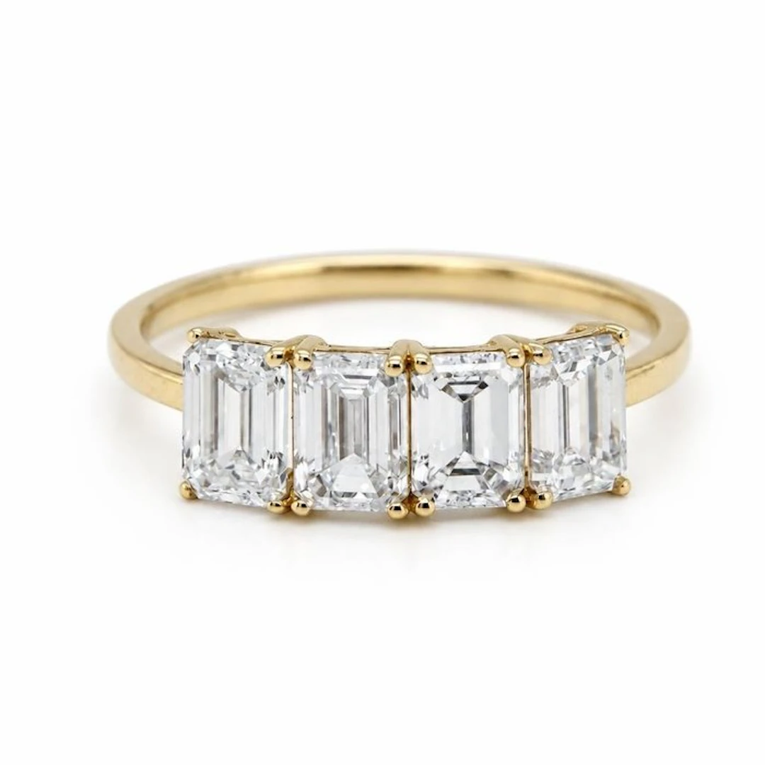 No reserve price - Ring - 14 kt. Yellow gold - 2.16ct. tw. Diamond (Lab-grown)