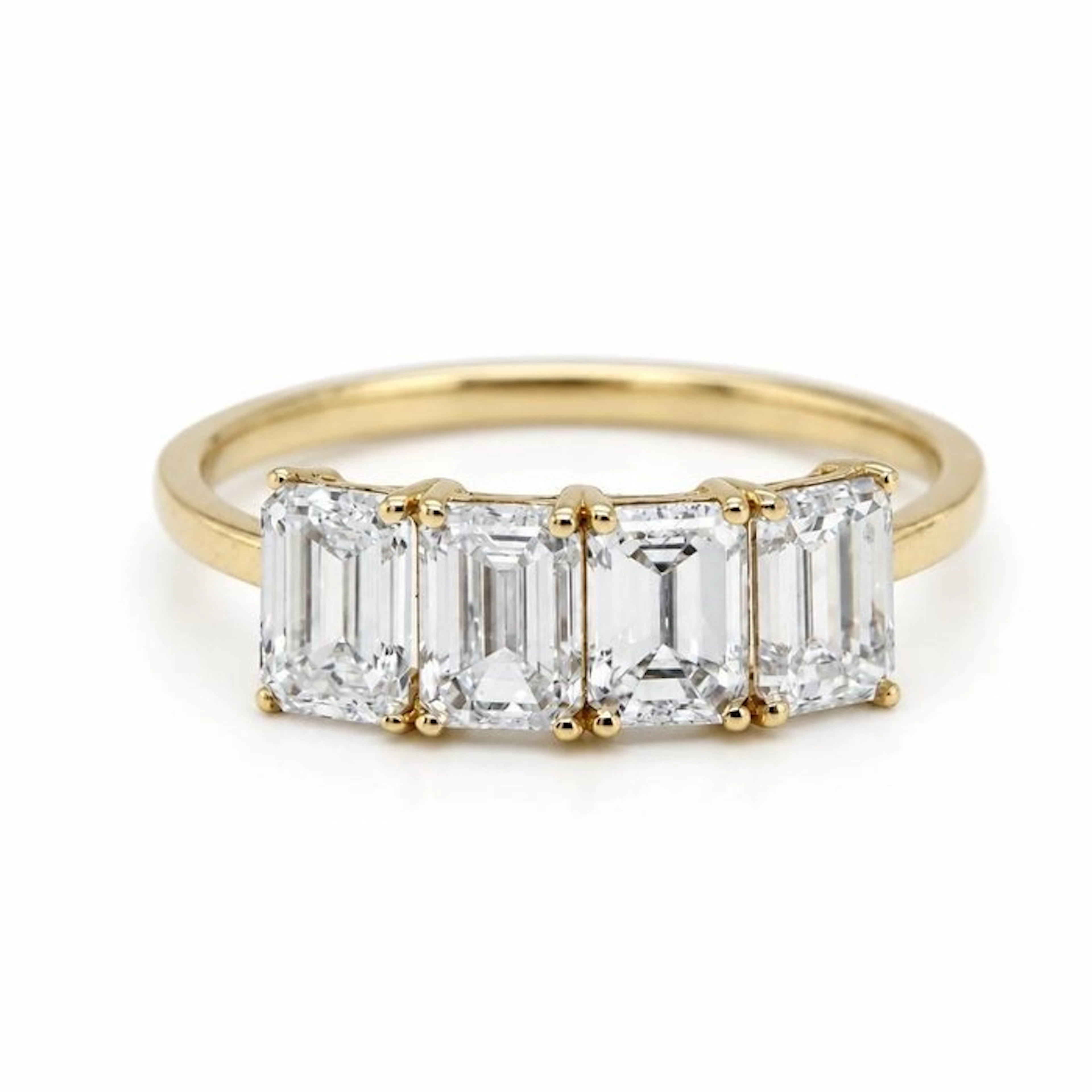 No reserve price - Ring - 14 kt. Yellow gold - 2.16ct. tw. Diamond (Lab-grown)