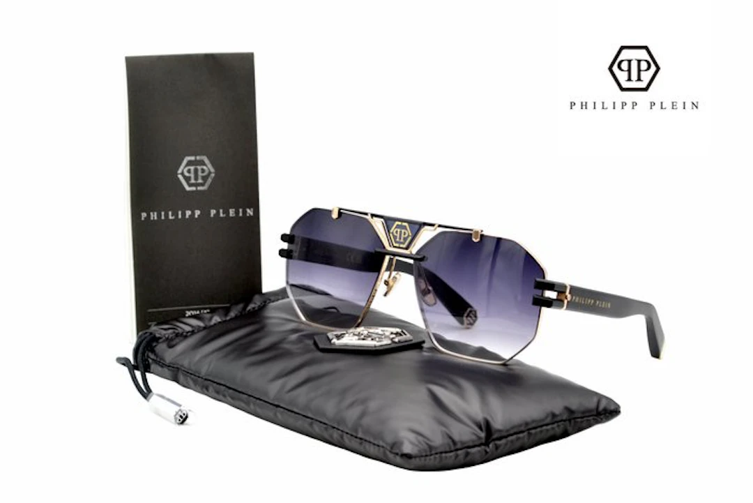 Philipp Plein - PLEIN ICON SPP077 - Gold Metal Aviator...
