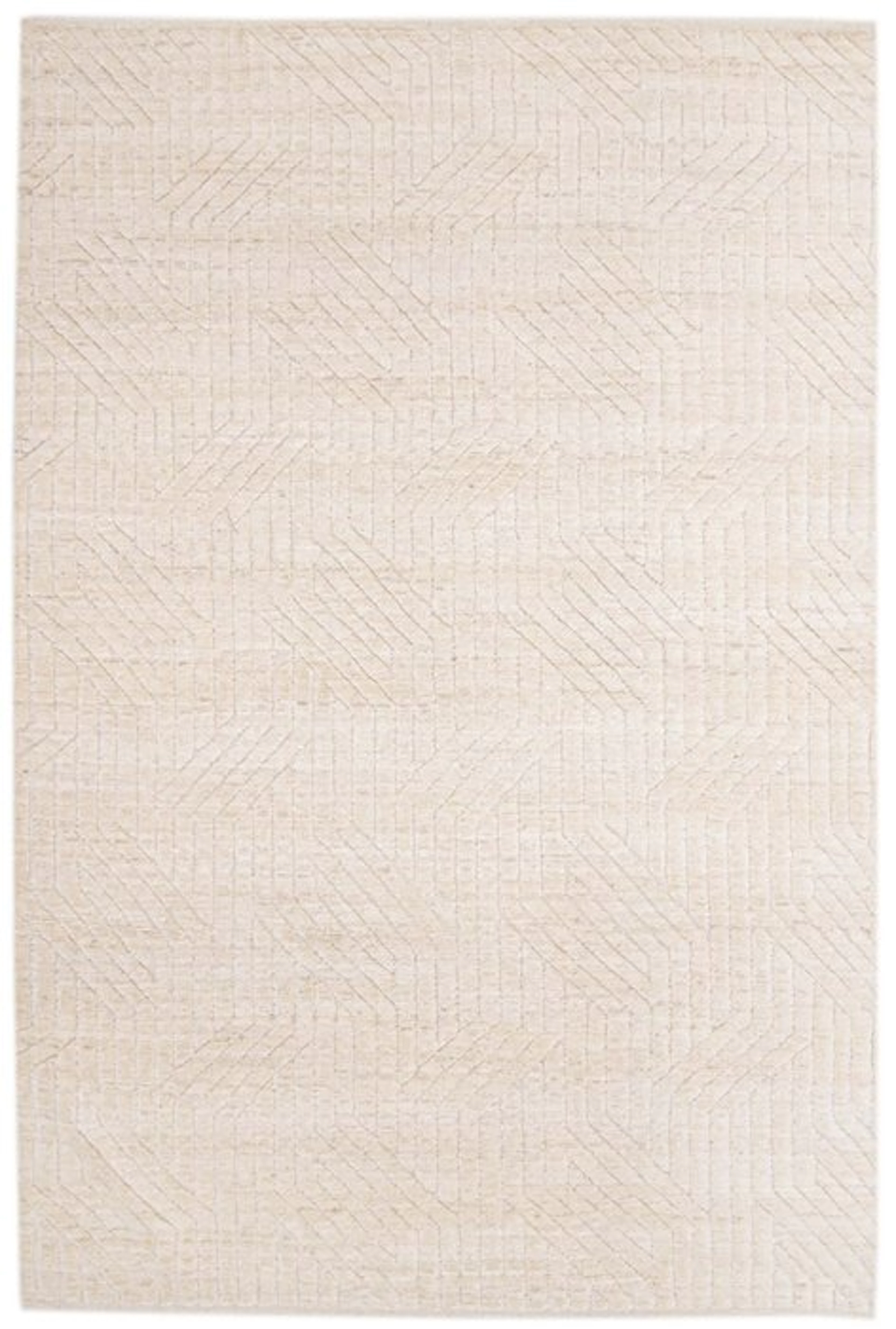 Hand-knotted designer wool rug with relief — new - Rug - 254 cm - 172 cm
