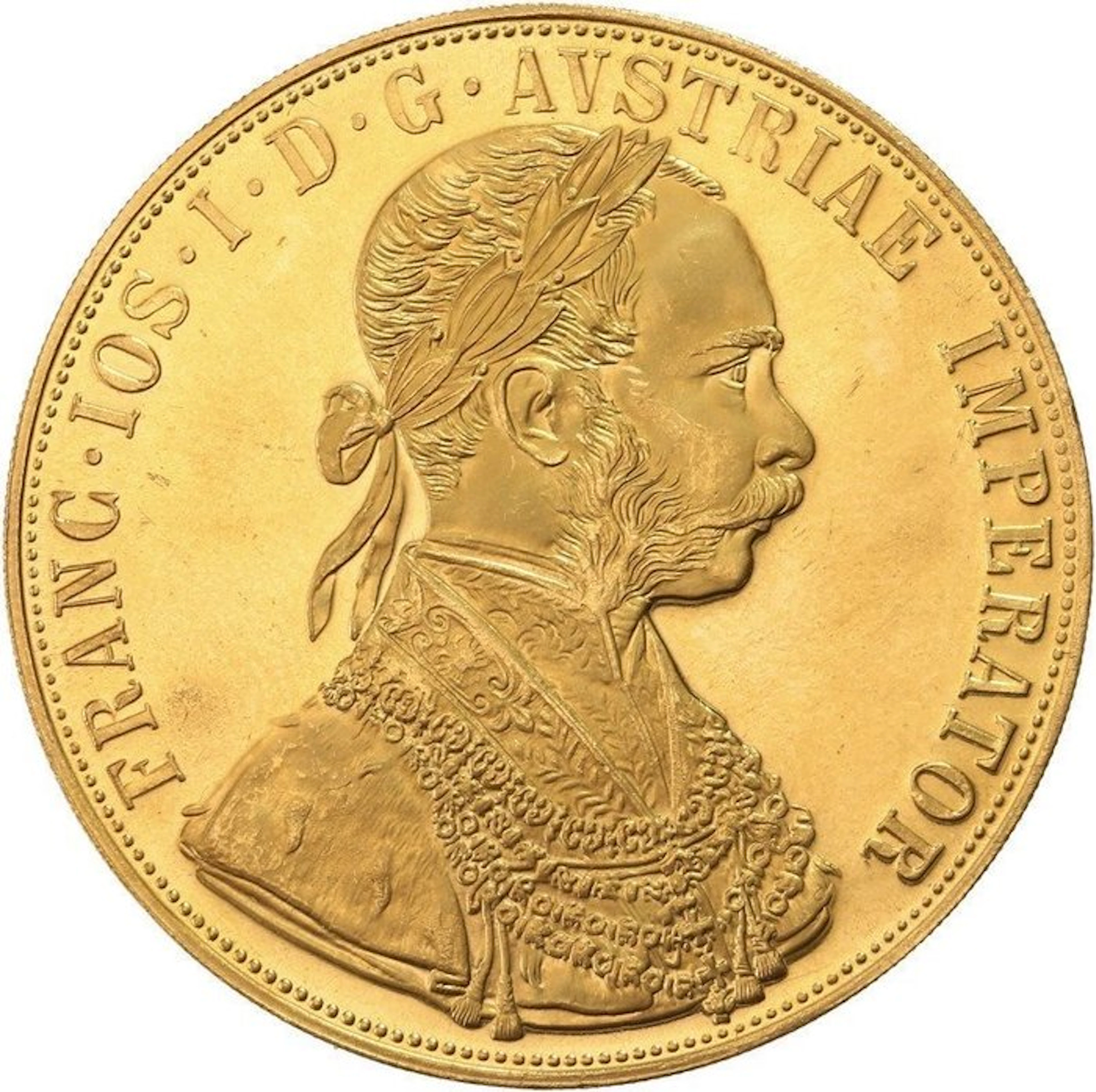 13,96 grams - Gold .980 - 4 Ducat Austria 1915 - 986‰