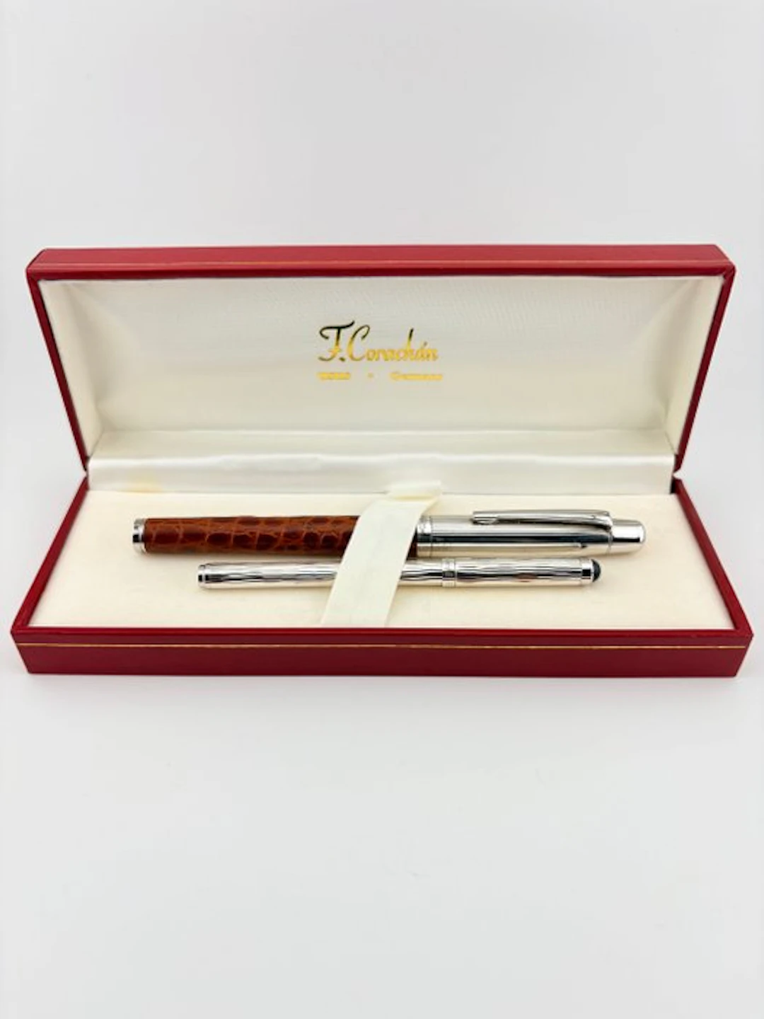 Pedro Durán & F.Corachán - Pair of Silver 925 Pens...