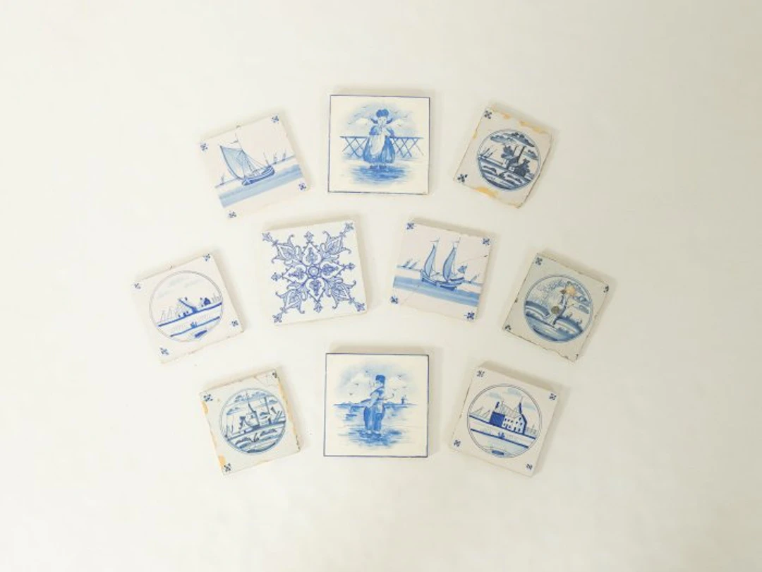 Tile (10) - 1850-1900 - Antique Delft Tiles