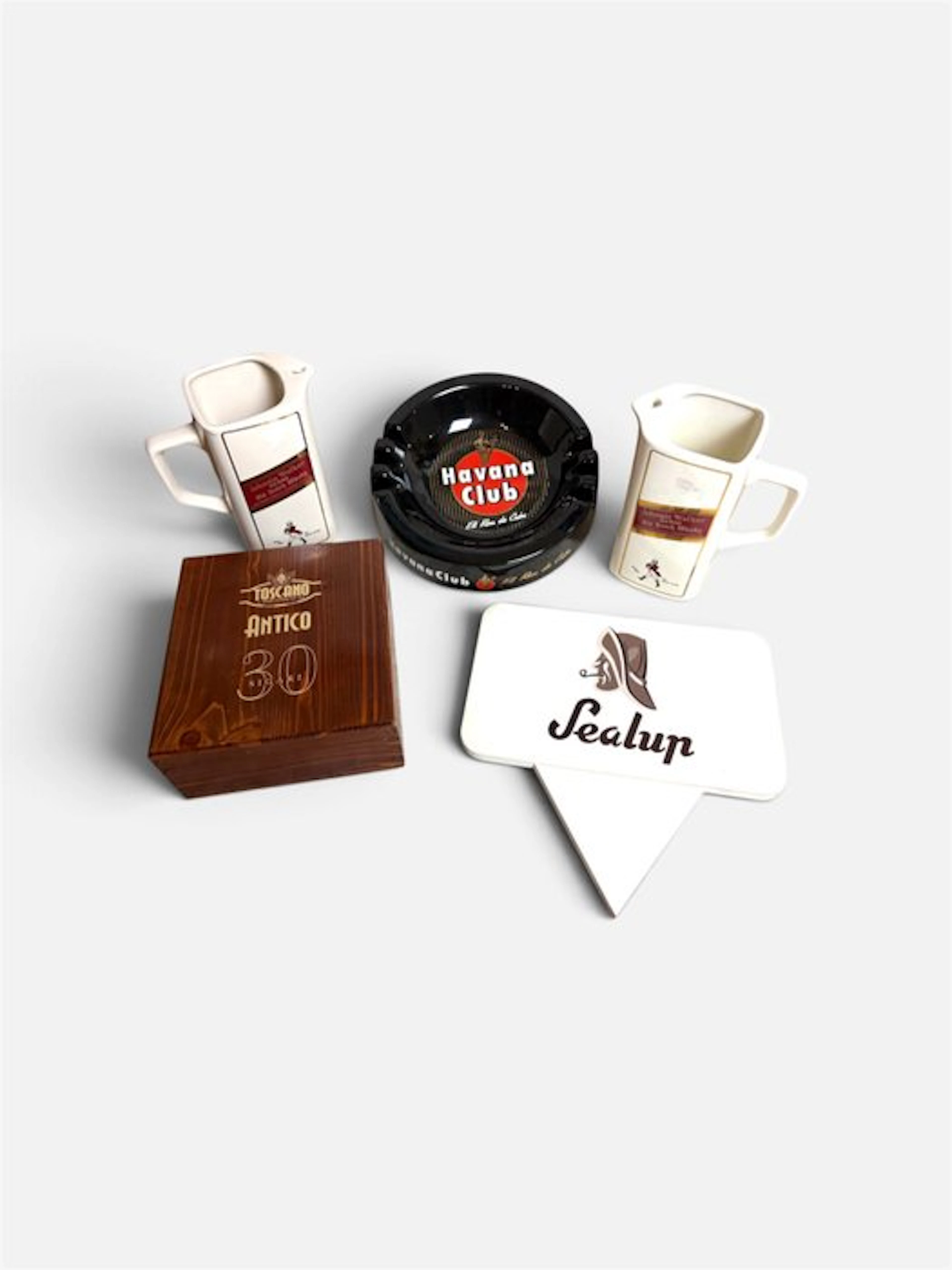 Miscellanea - Advertising sign (5) - Wood, Ceramic