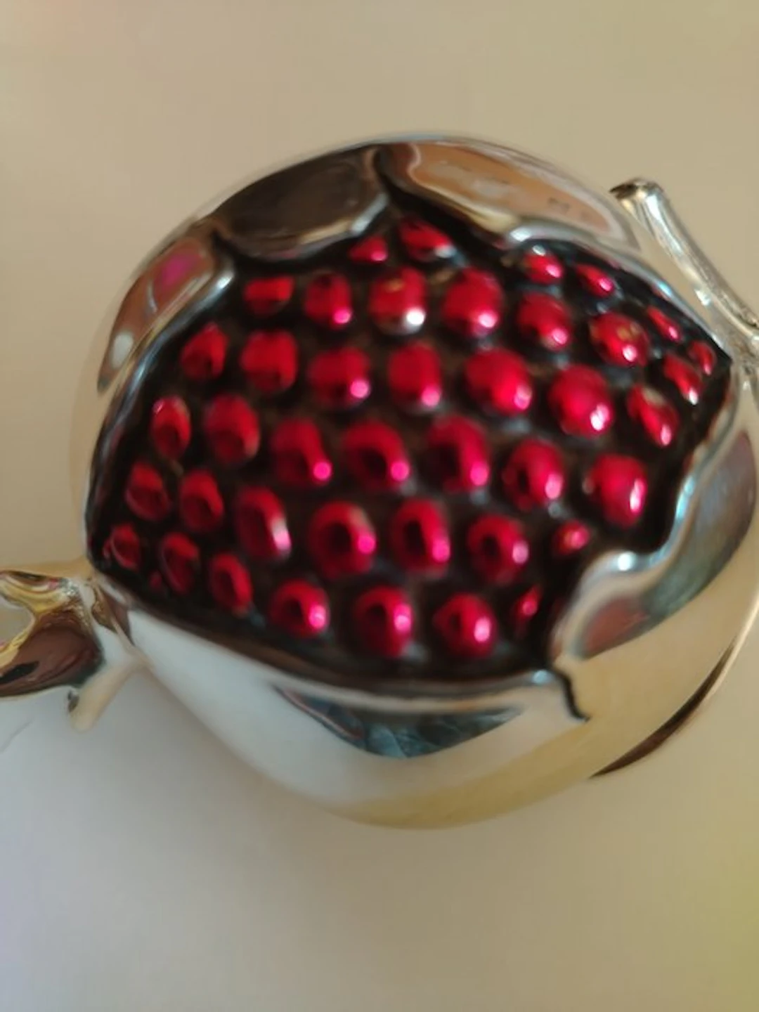 Figurine - Melograno laminato argento - Silverplated