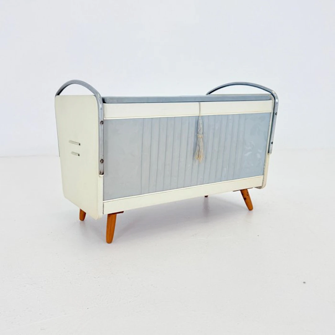 Sewing box - Wood - Cabinet – Mid-Century Design