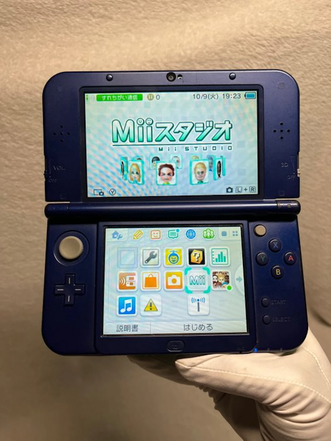 Nintendo - (Mint) Rare METALLIC BLUE New 3DS XL (LL) +...