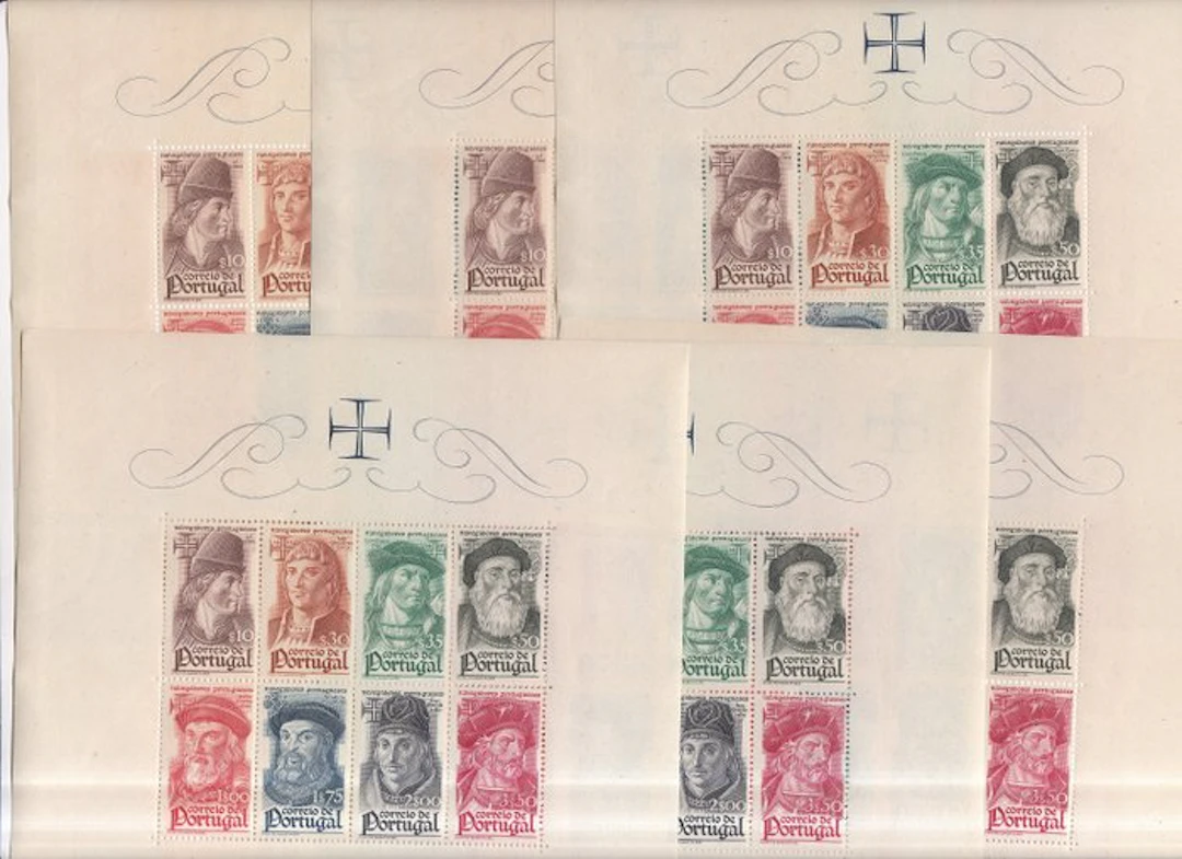 Portugal 1945 - HB Navigators Set - MNH - 6 Mini-Sheets