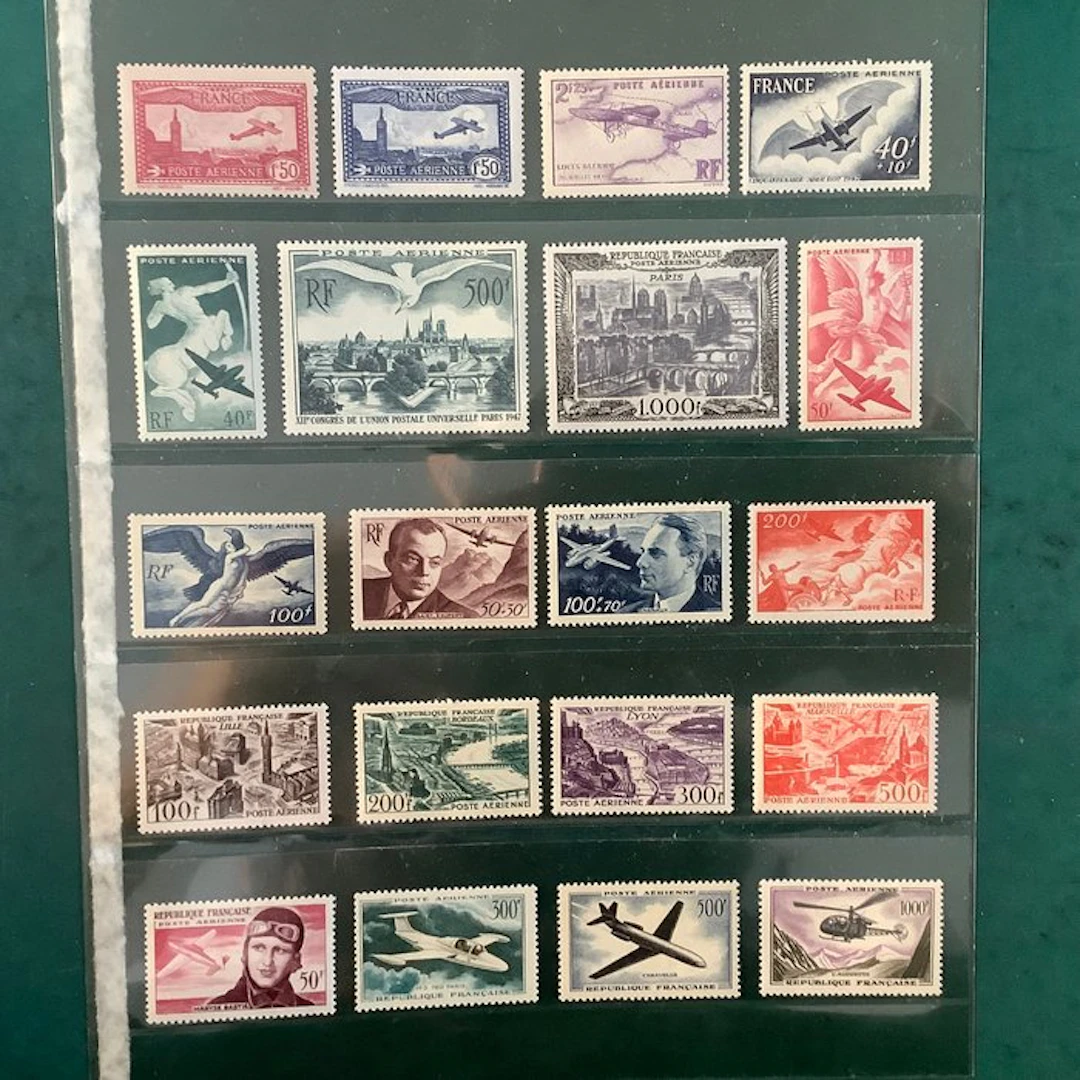France 1930/1957 - Airmail: 10 complete
