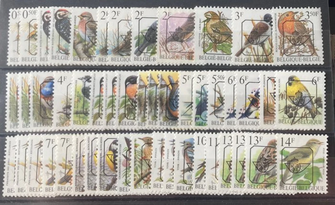 Belgium 1967/1996 - Complete series of Preo's 'Birds of...