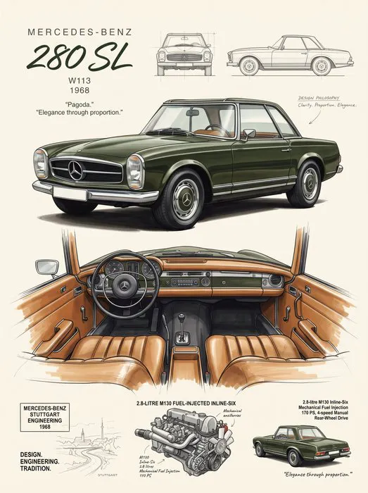 Shmidt.Art - Mercedes-Benz - Mercedes-Benz 280 SL - 1960s
