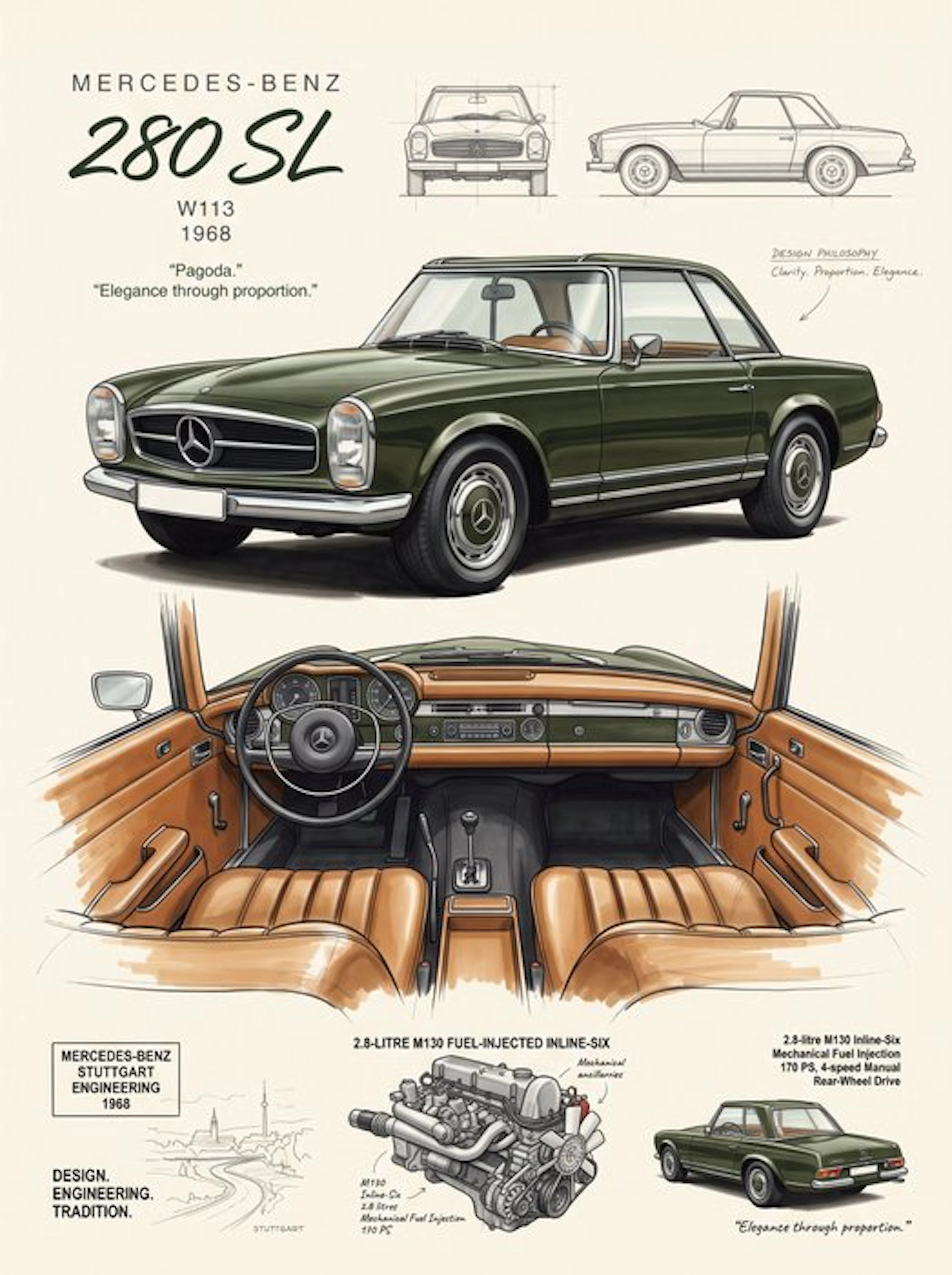 Shmidt.Art - Mercedes-Benz - Mercedes-Benz 280 SL - 1960s