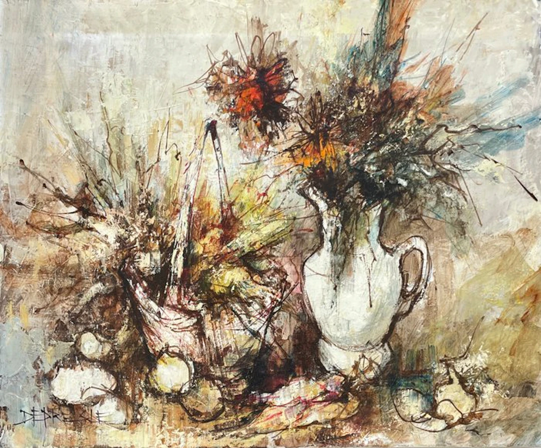 François Depresle (1927) - Nature morte à la cruche blanche