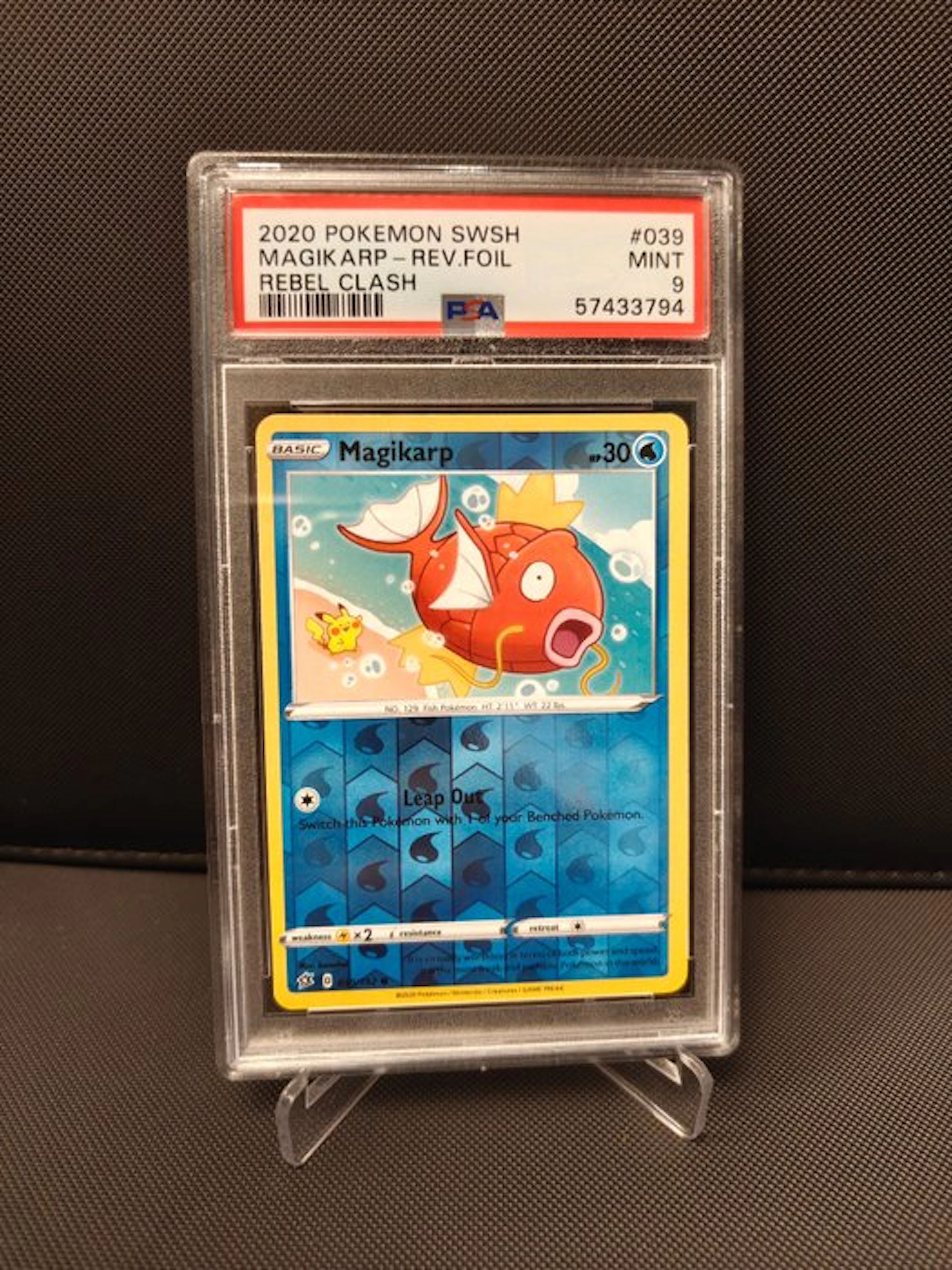 Pokémon - 1 Graded card - Magikarp 39 Reverse holo - PSA...