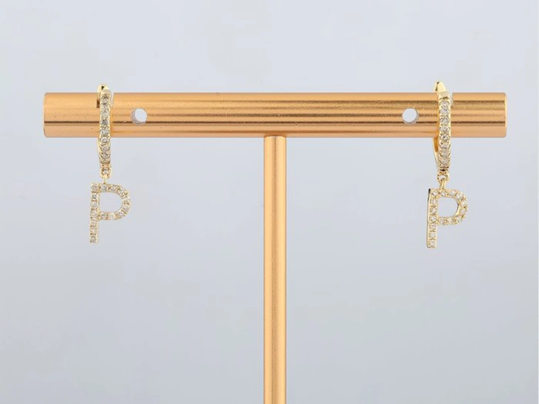Earrings - 14 kt. Yellow gold - 0.23ct. tw. Diamond (Natural)