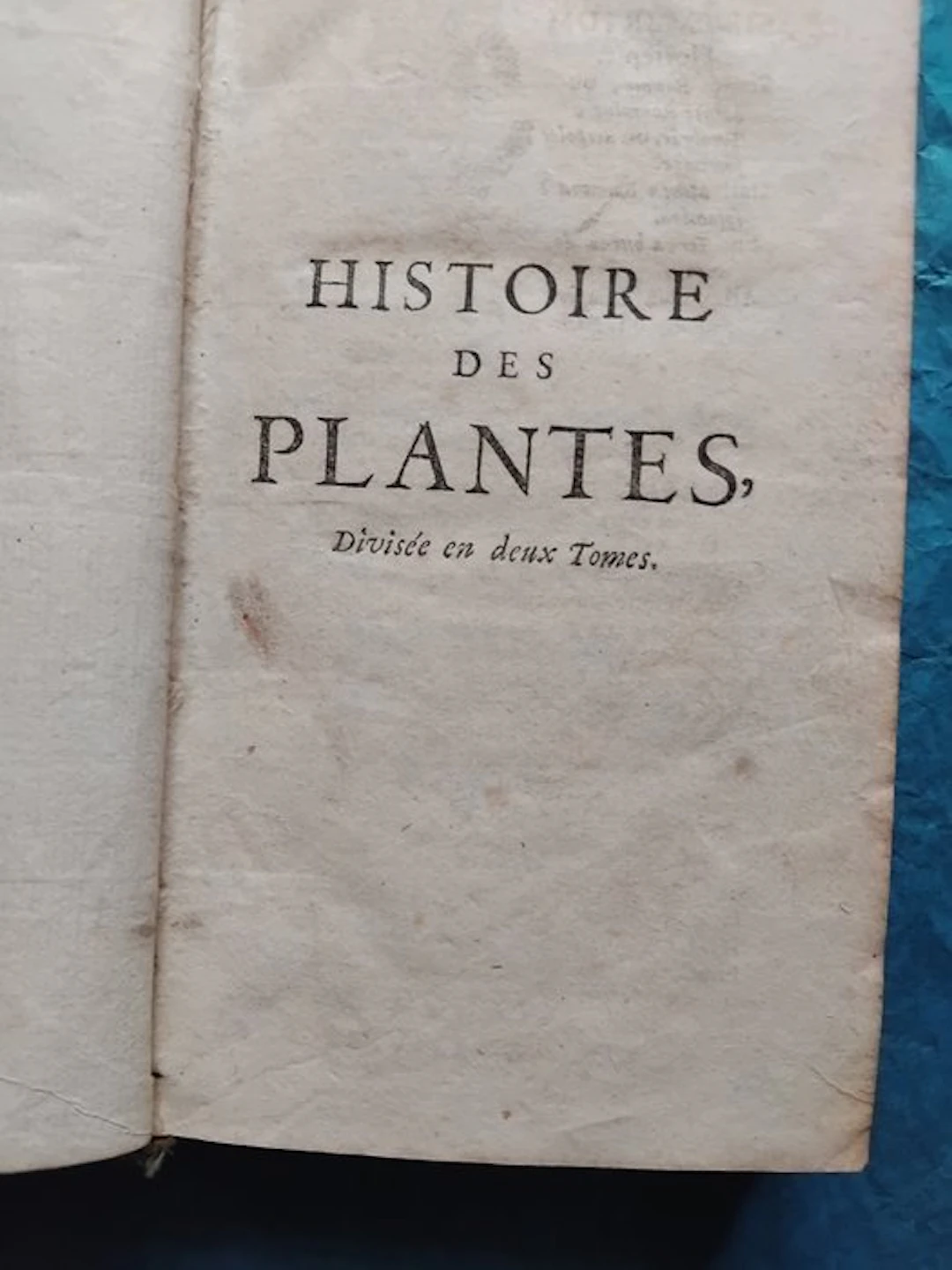 Nicolas de Ville - Histoire des plantes - 1719