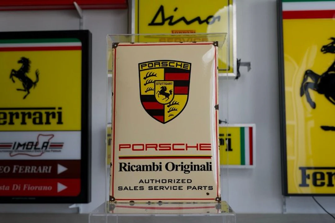 Porsche - Porsche Ricambi Originali - Sign - Metal, Enamel