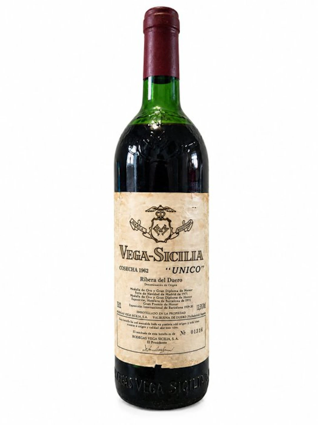1962 Vega Sicilia Único - Ribera del Duero Gran Reserva - 1 Bottle (0.75L)