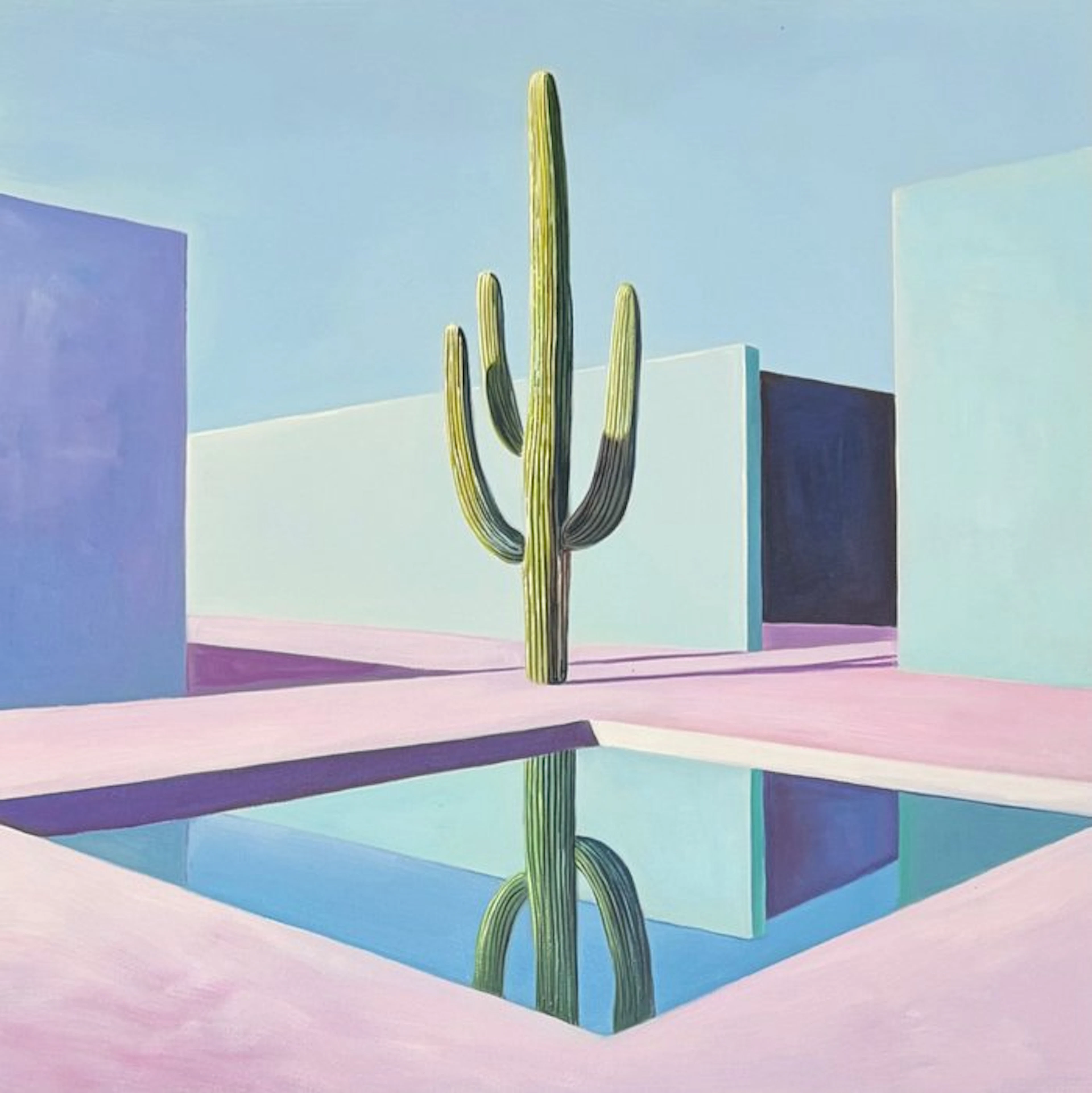 Alexy Berthelot - Pastel pool solo cactus