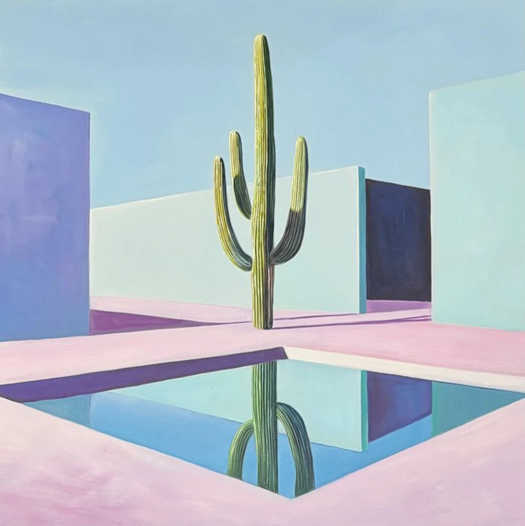 Alexy Berthelot - Pastel pool solo cactus