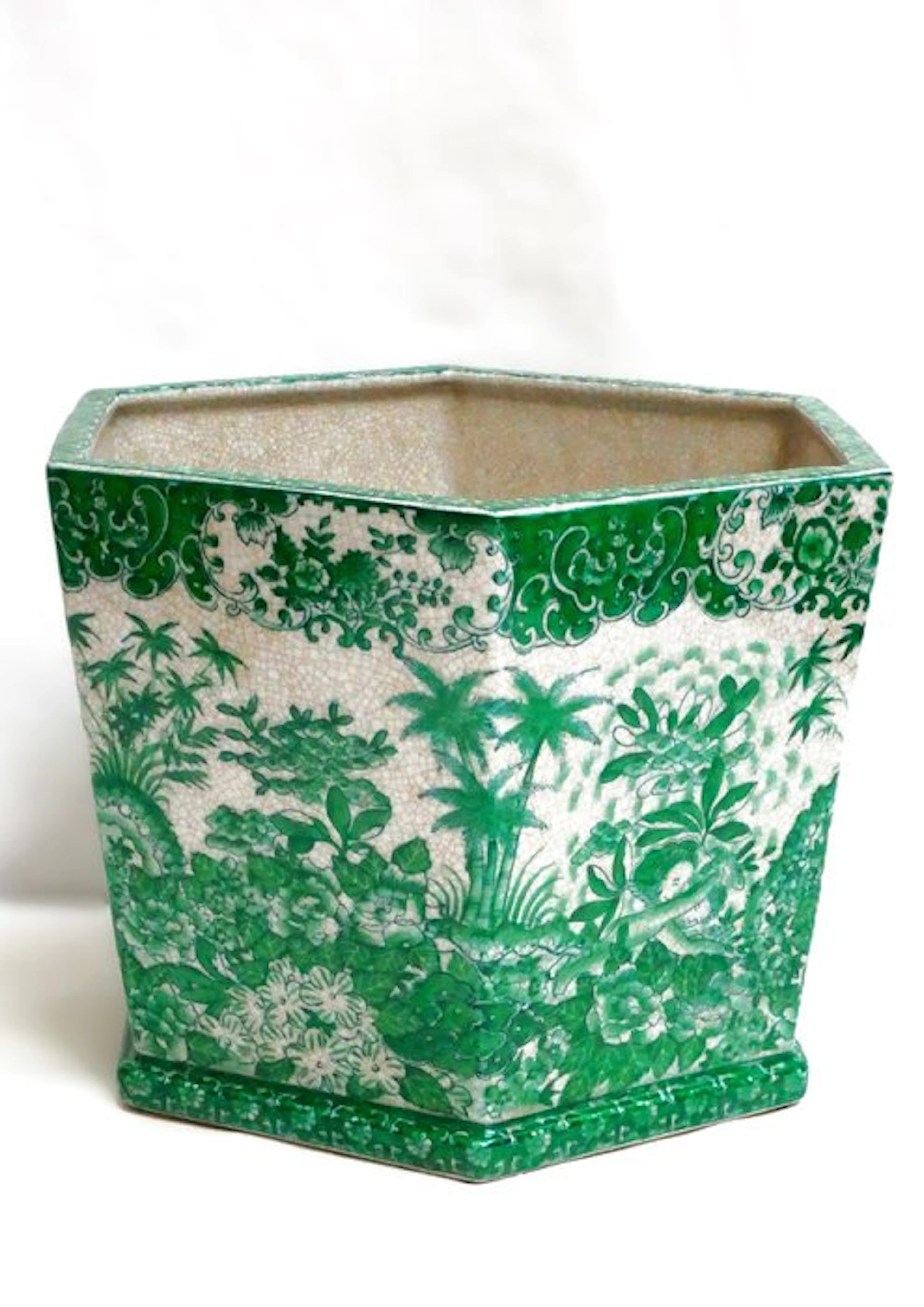 Flower pot - Porcelain - 30 cm hand-painted