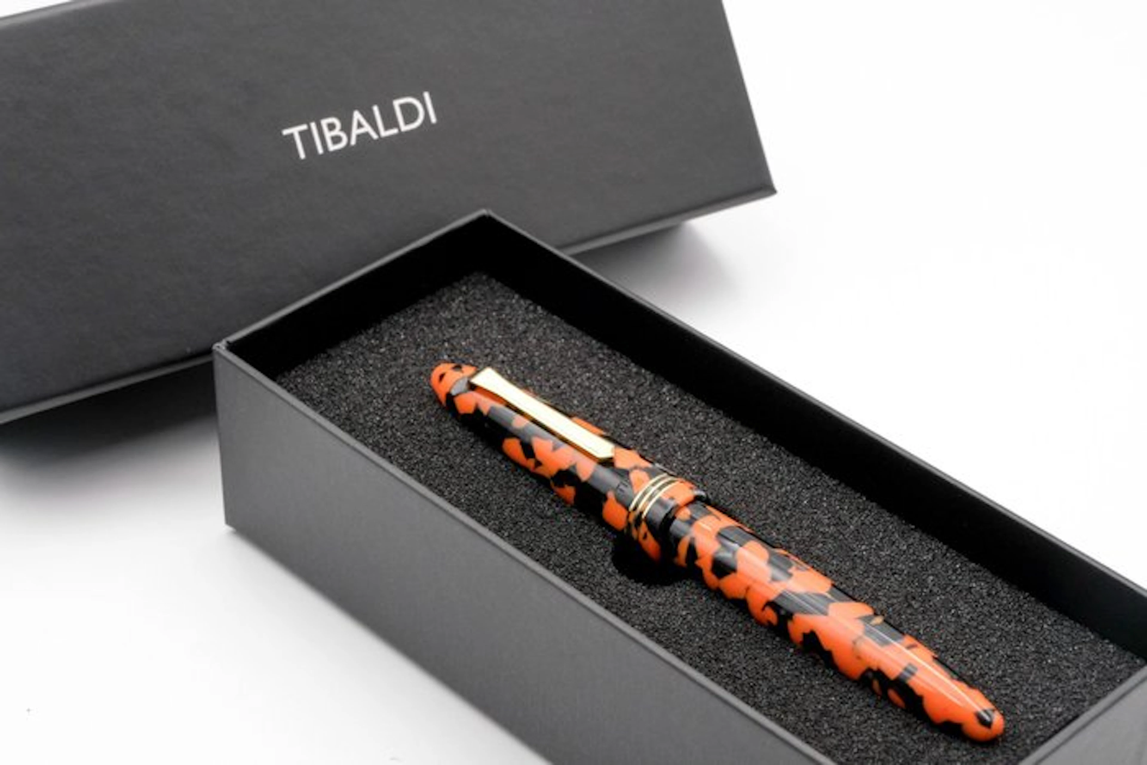 Tibaldi - Bononia - BI-CO Orange & Black -Gold plated...