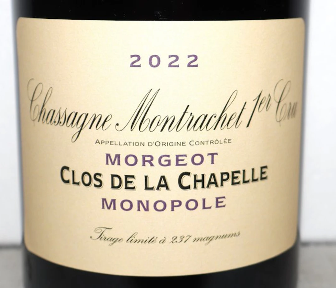 2022 Domaine de la Vougeraie "Morgeot Clos de la...