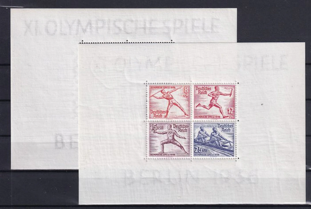 German Empire 1936 - Block issuances: Olympic Games. - Michel: 5/6