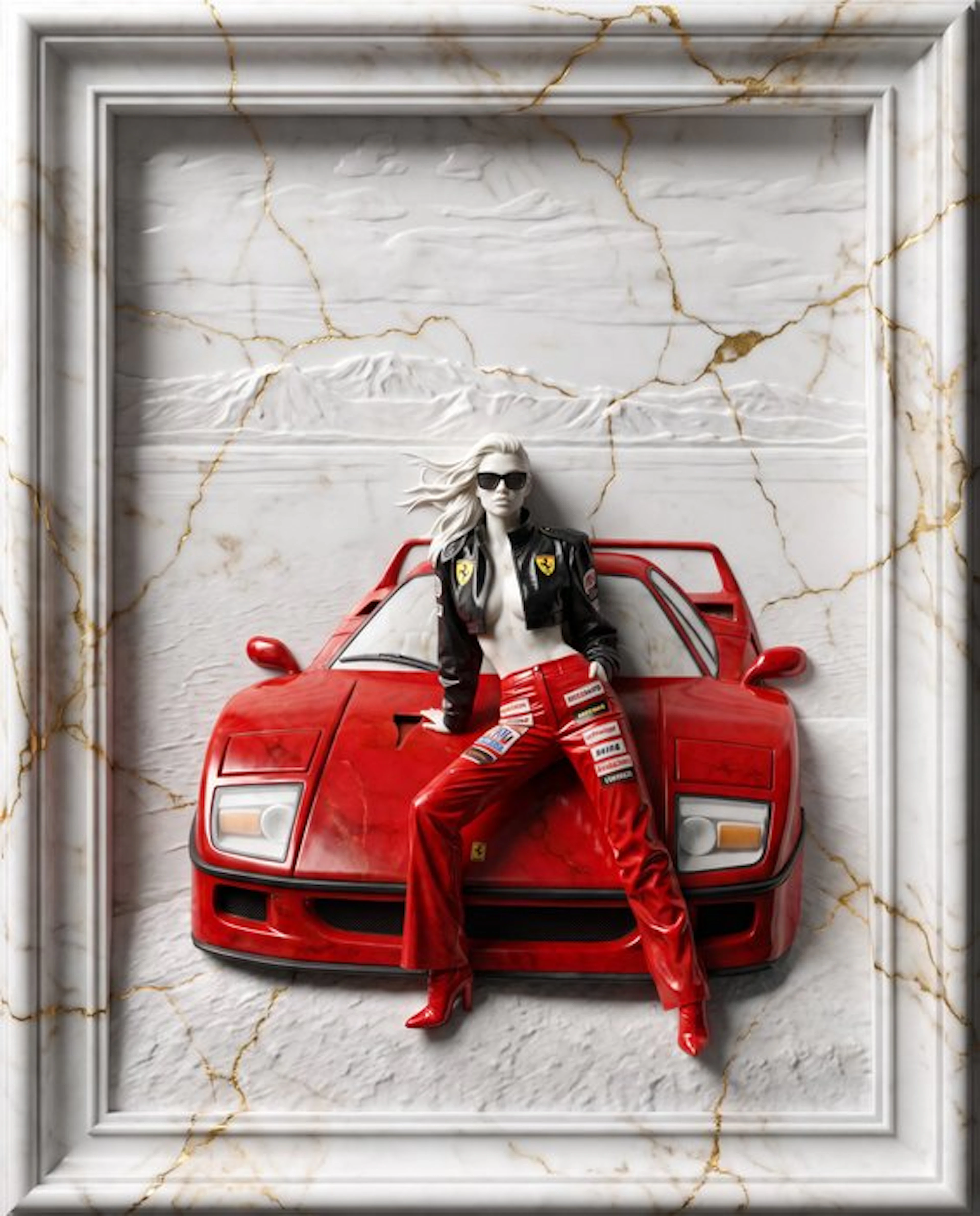 Makayhos - [Canvas] Racing Goddess – Ferrari Heritage