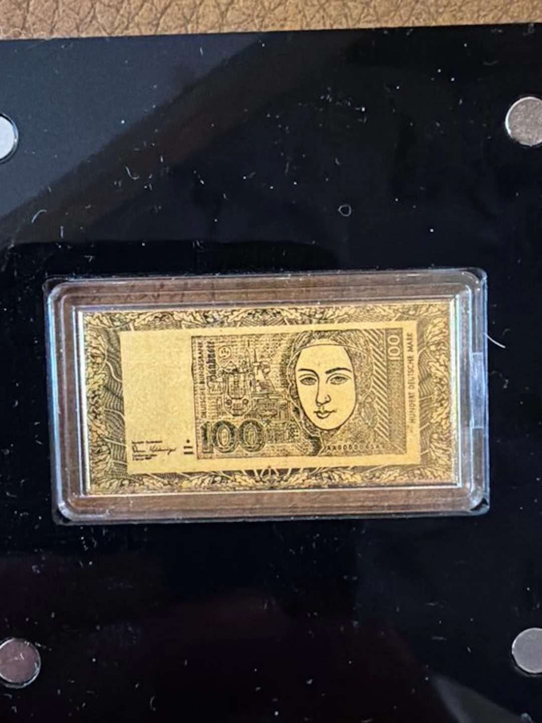 Germany. Gold bar 100 Deutsche Mark - 1/200 oz (.999) (No reserve price)
