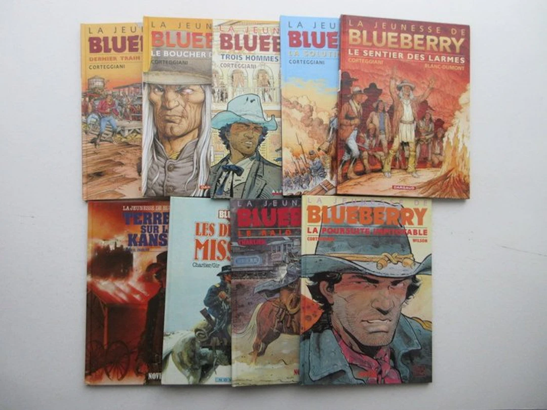 La jeunesse de Blueberry - 9x C - 9 Album - First edition - 1985/1998