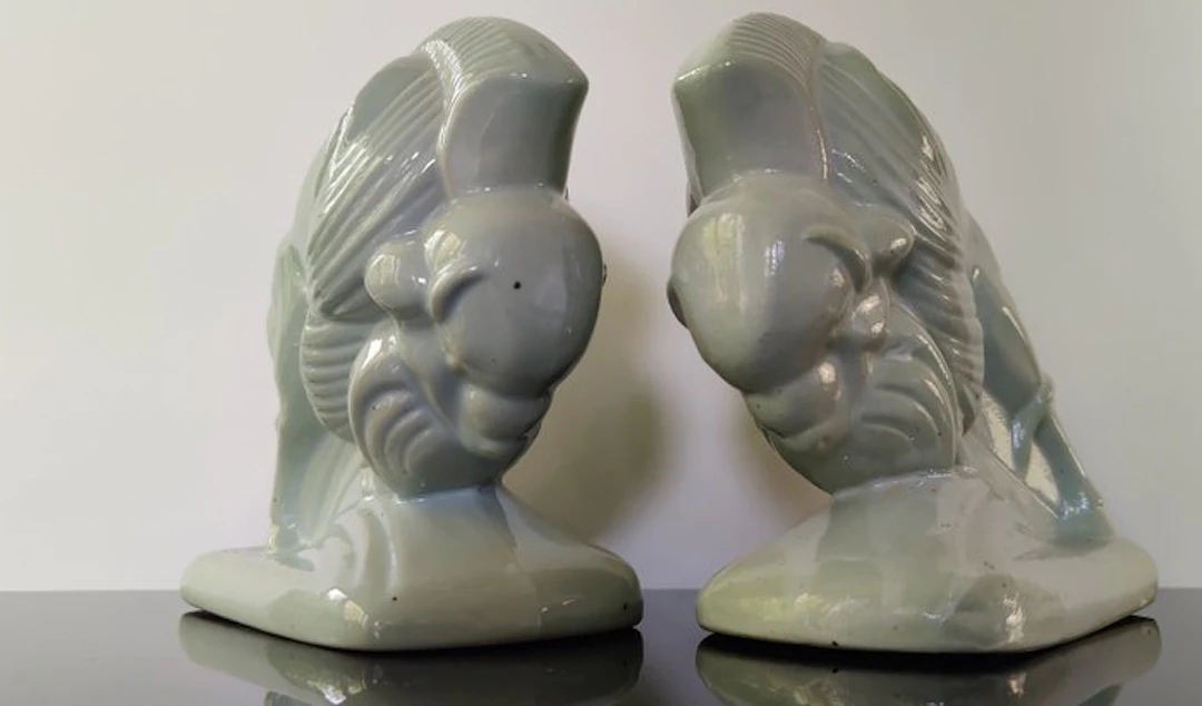 Faïencerie de Saint Ghislain - Sculpture, Bison - 15.5 cm - Faience