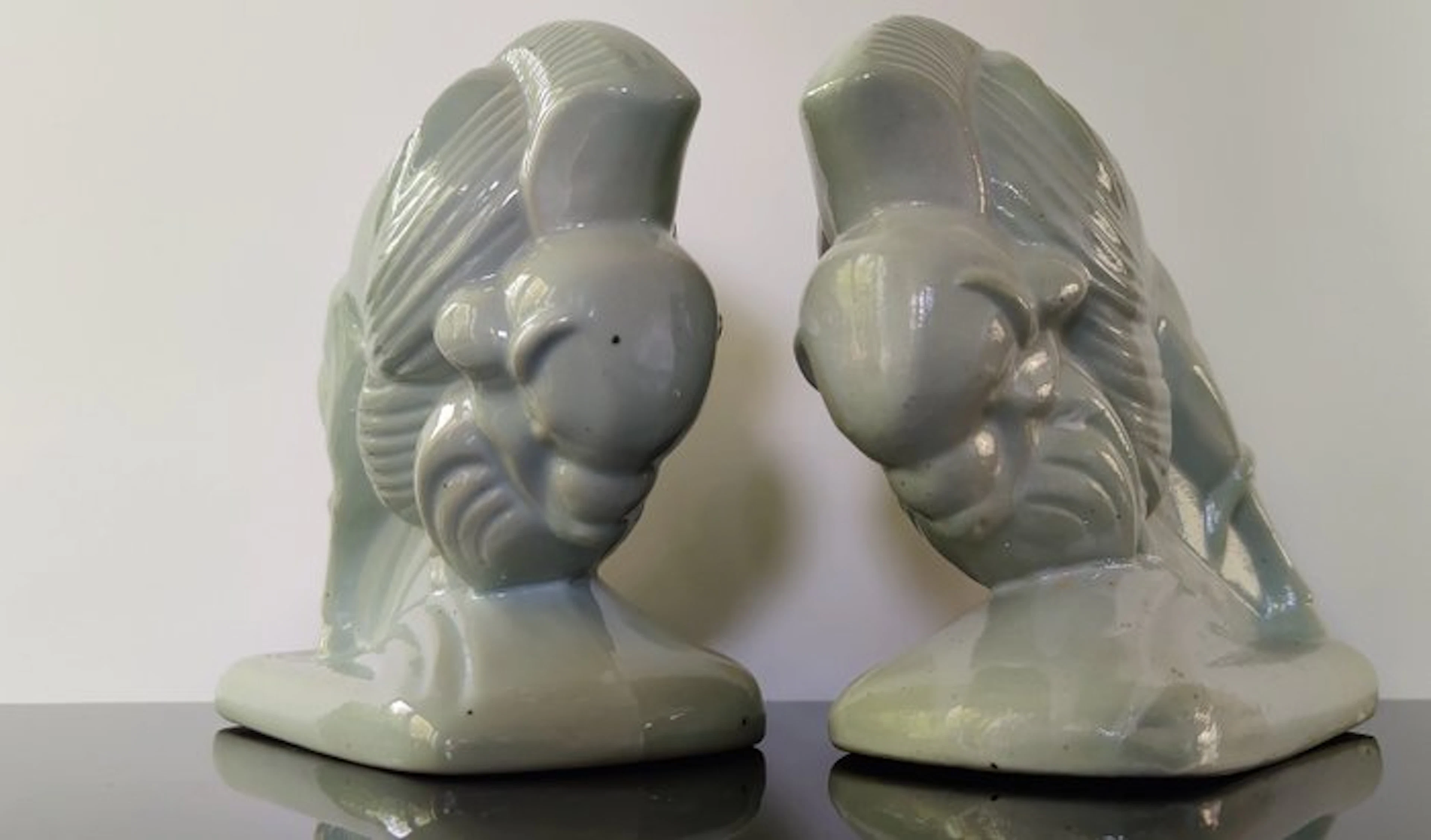 Faïencerie de Saint Ghislain - Sculpture, Bison - 15.5 cm - Faience