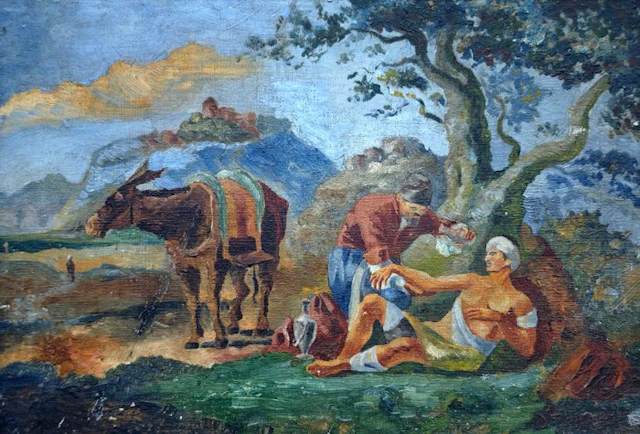 École française (XX) - Le repos des voyageurs