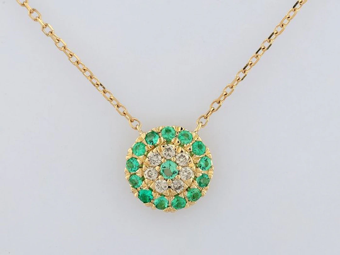 No reserve price - Necklace with pendant - 14 kt