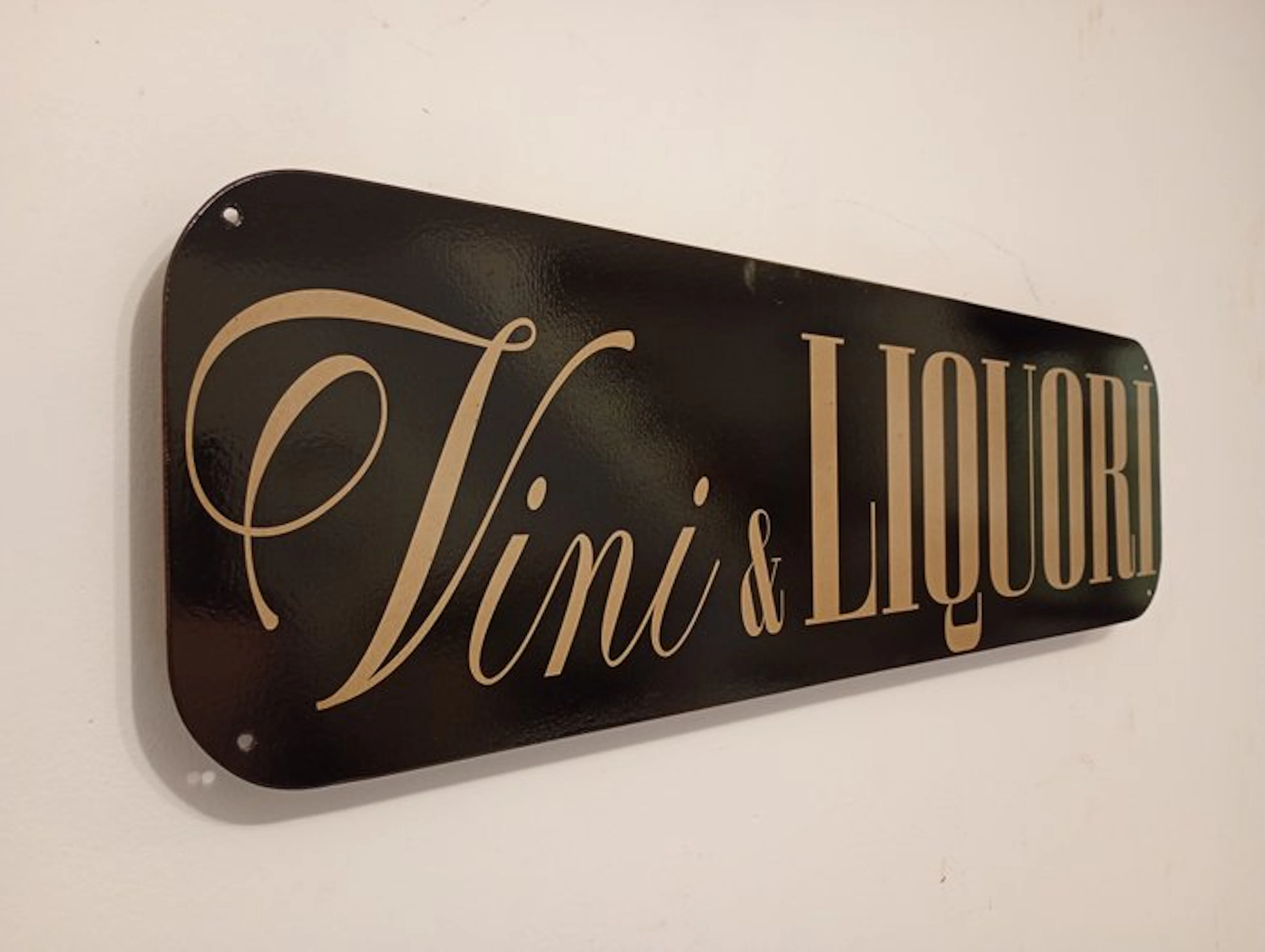 Marchesin insegne Rovigo - Iron sign - Vini e liquori - Advertising sign - Iron