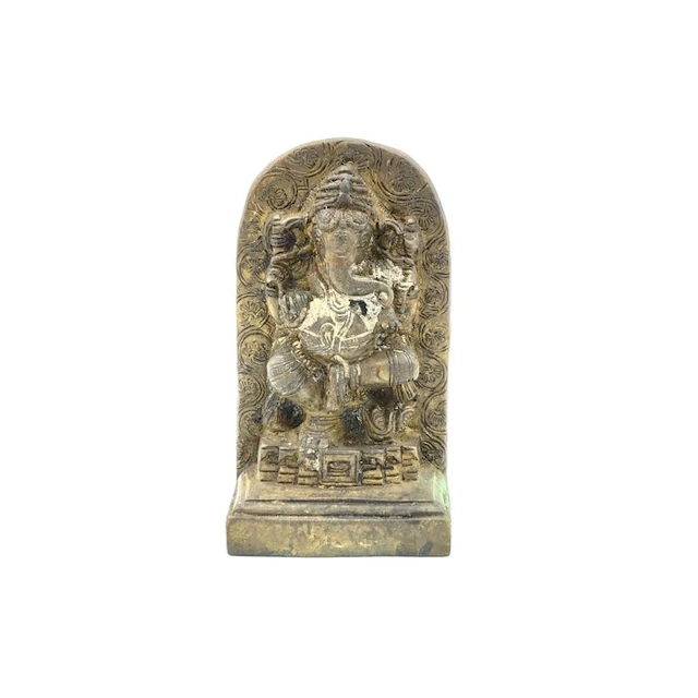 Khmer Mixed Metal Ganesha Statue Talisman - 128 mm