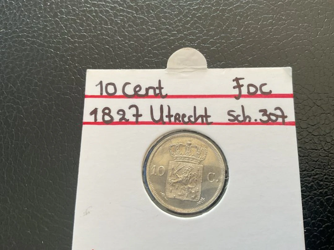 Netherlands. Willem I. 10 Cents 1827 Utrecht ( kwaliteit) (No reserve price)